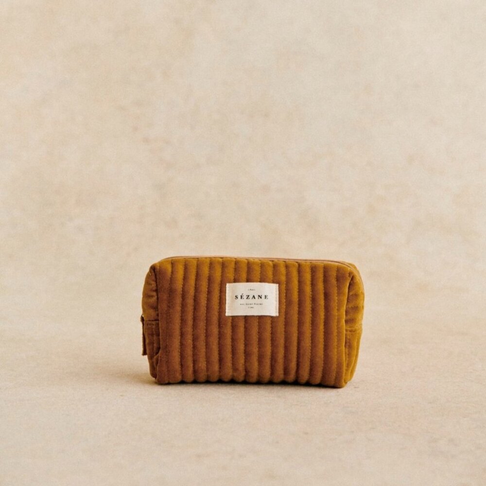 Sezane Make-Up Bag in Saffron *BNWT*